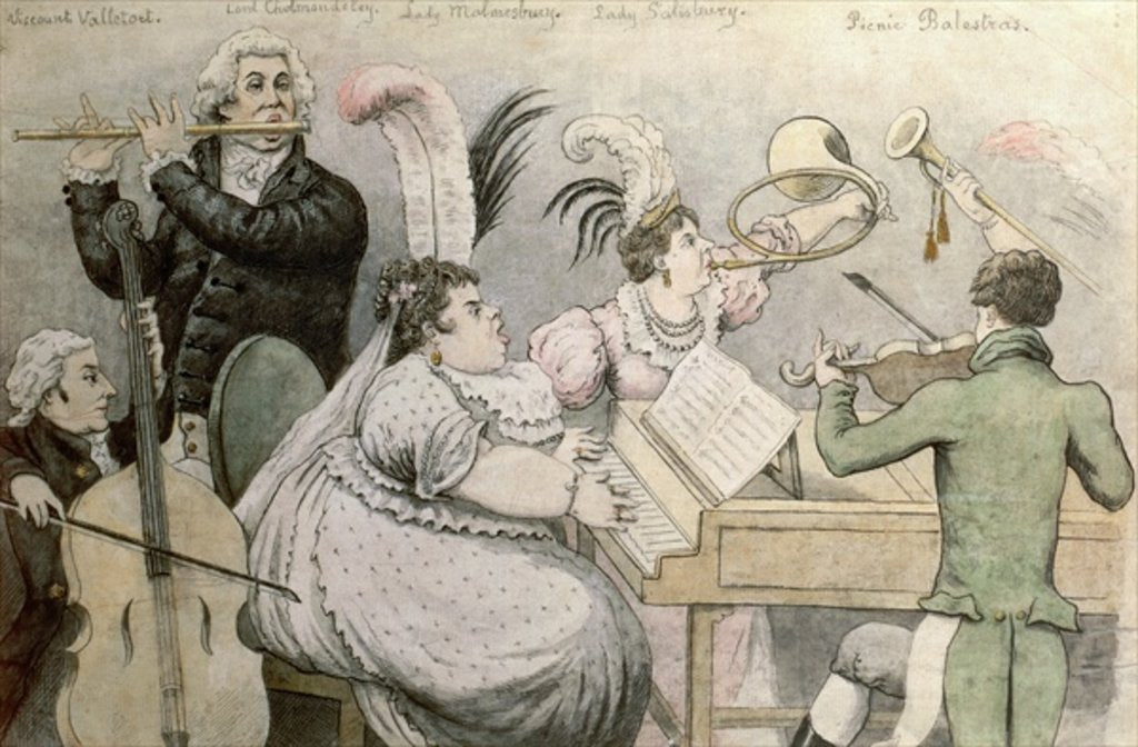Detail of Musical Party by Thomas Rowlandson