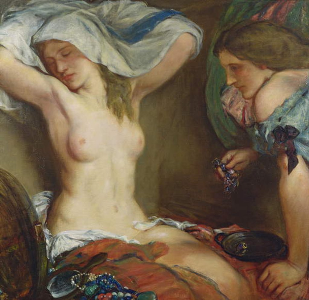 Detail of The Amethyst Necklace, 1905 by Charles Haslewood Shannon