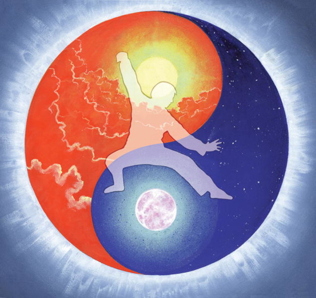 Detail of Yin Yang by Simon Cook