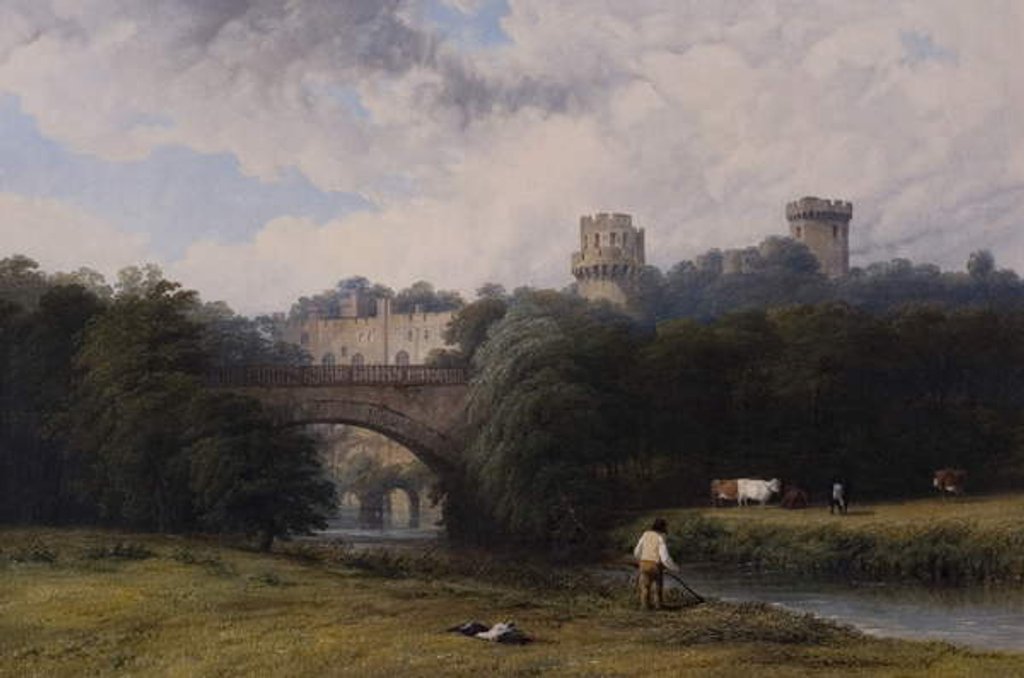 Detail of Warwick Castle by Thomas Baker