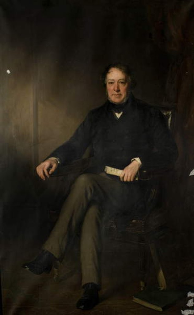 Detail of Rt. Hon. Edward Ellice MP, 1854/1855 by Francis Grant