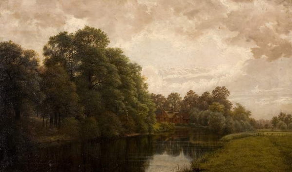 Detail of A Peaceful Warwickshire Scene, 1883 by John Anderson
