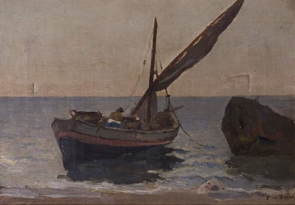 Detail of Boats on the Shore, early 20th century by Frederick William Jackson