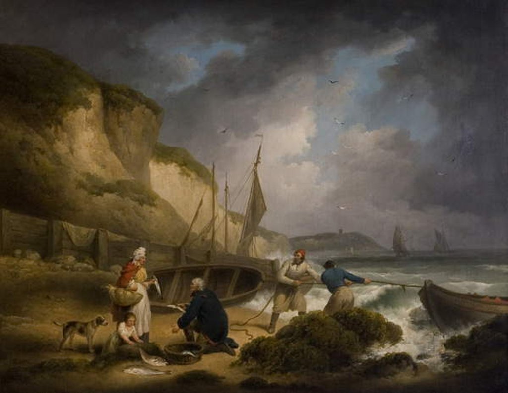 Detail of Selling Fish, c.1799 by George Morland