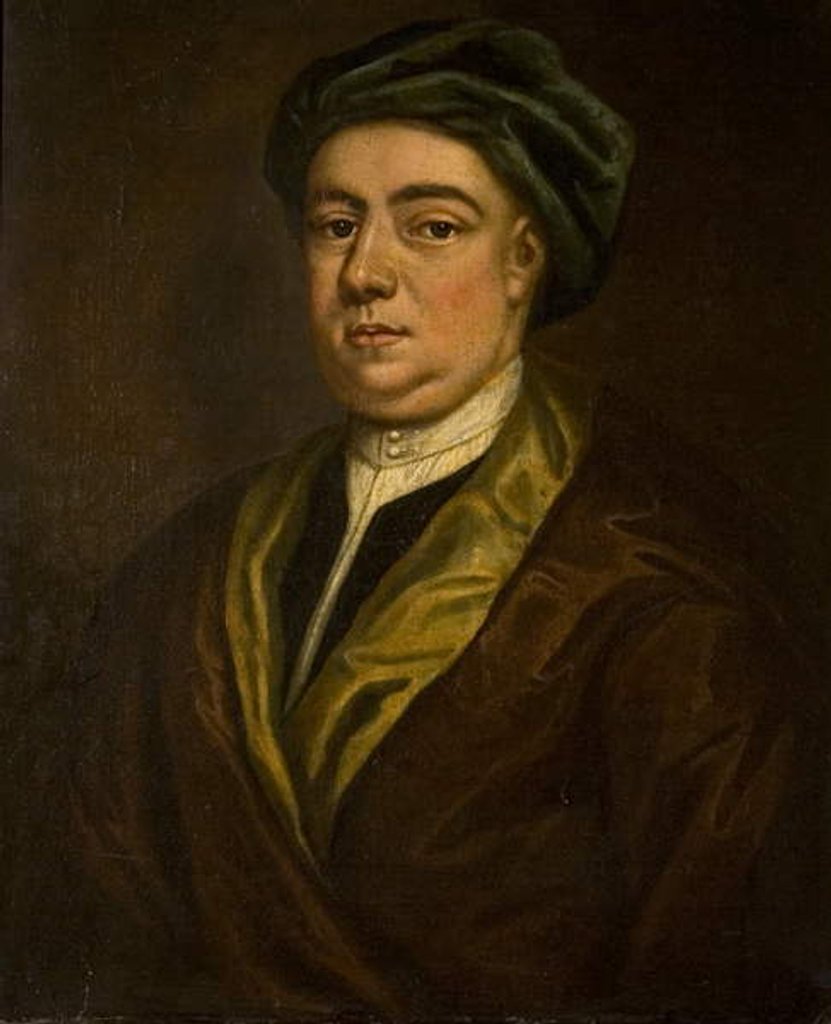 Detail of Portrait of an Unknown Gentleman, 1730s by British School