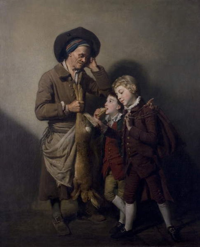 Detail of The Porter and the Hare, c.1768 by Johann Zoffany