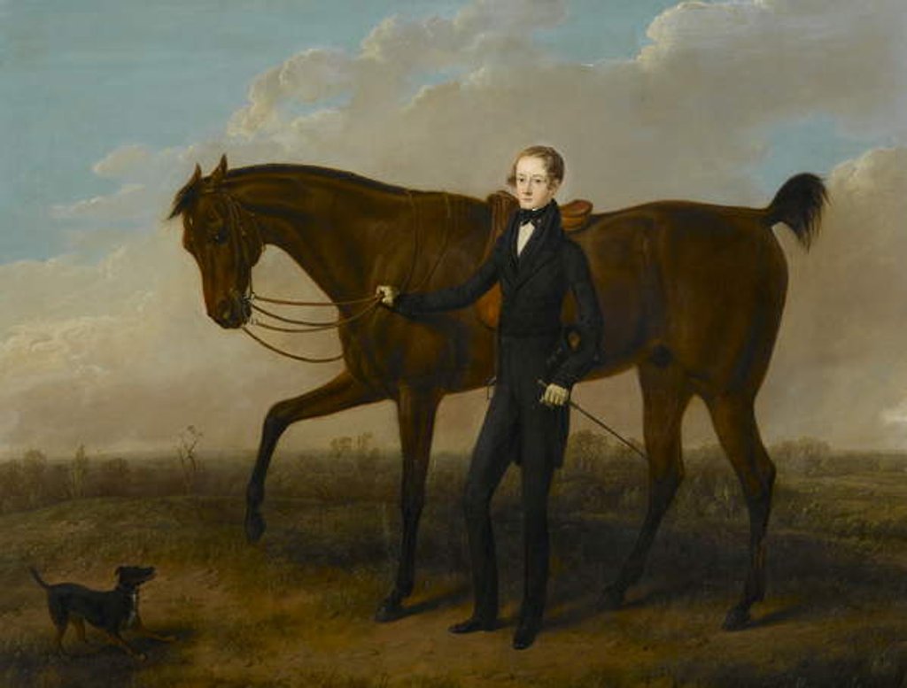 Detail of Richard Kevitt Rotherham with his Horse, 1832 by David Gee