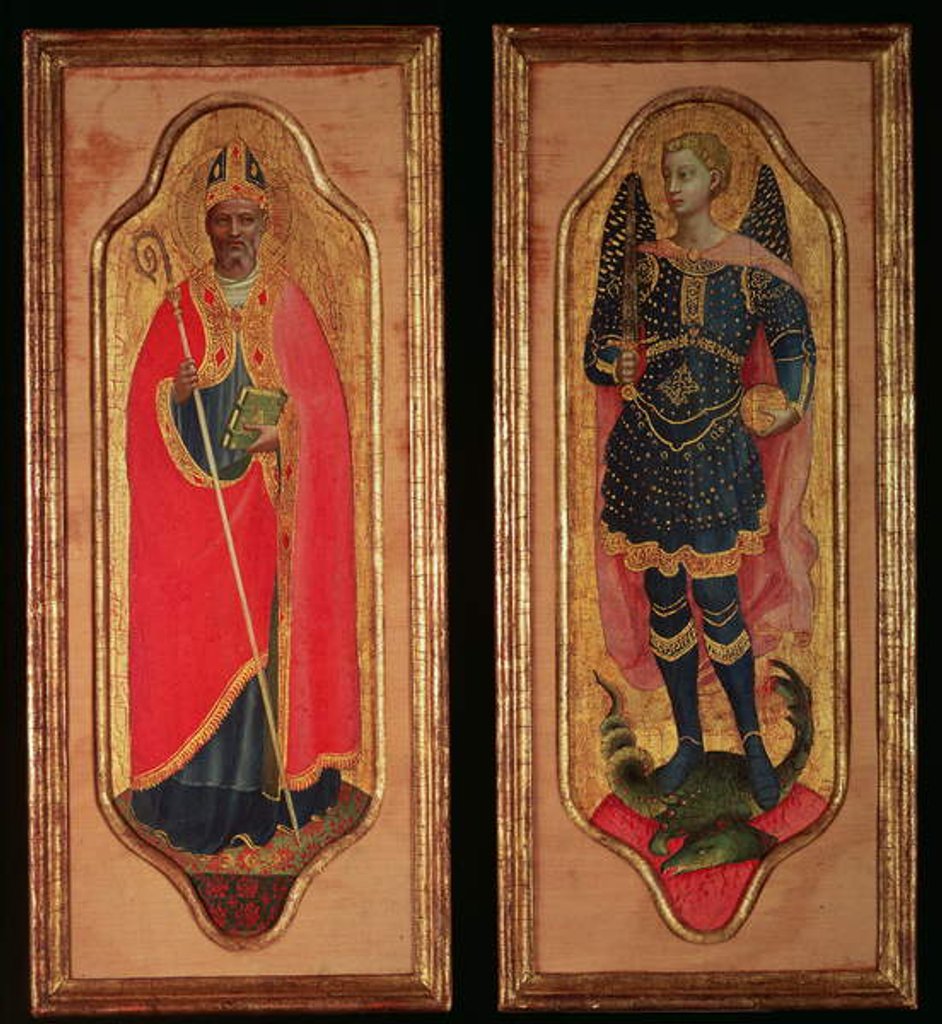 Detail of St. Nicholas of Bari and St. Michael, c.1423 by Fra Angelico