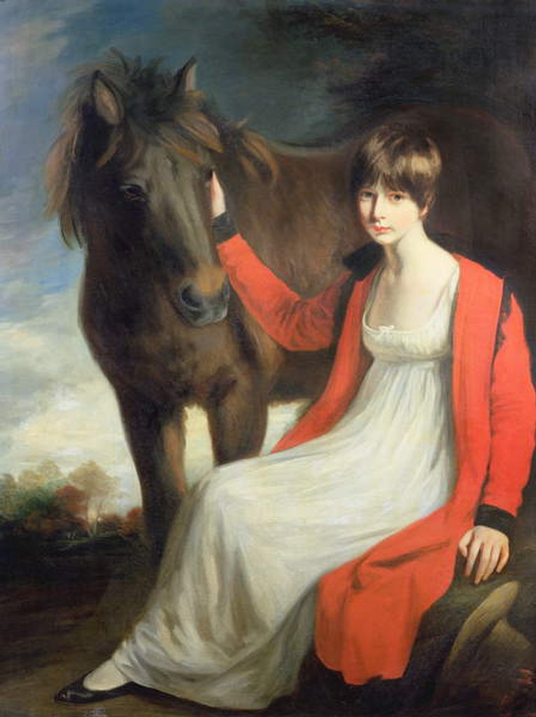 Detail of Portrait of Miss Emily Beauchamp with her Pony by John Opie