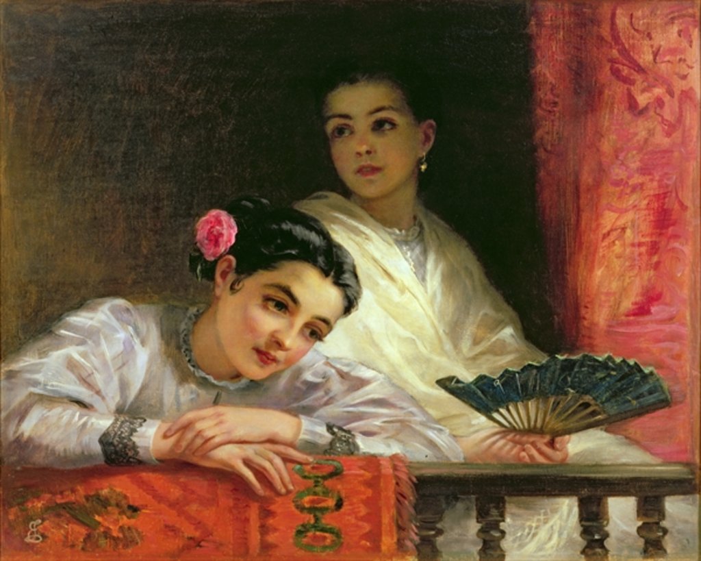 Detail of The Balcony, 1875 by Edwin Longsden Long