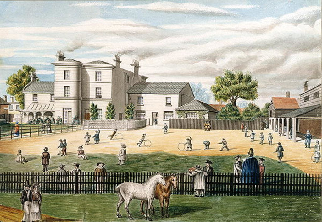 Detail of Fairfield House School and Playground by English School