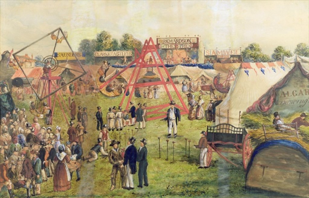 Detail of Croydon Fair, 1833 by George Hawkins