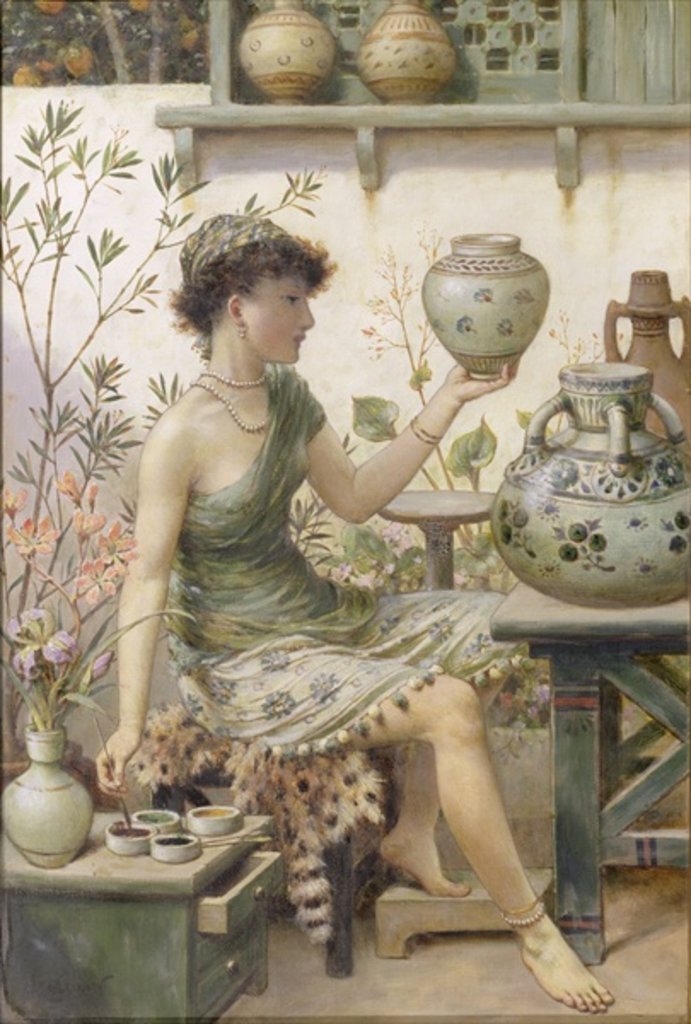Detail of The Potter's Daughter by William Stephen Coleman