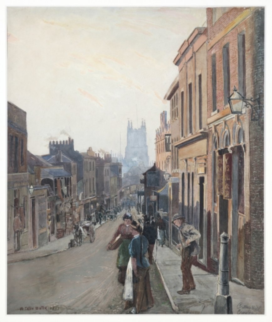 Detail of Crown Hill and Parish Church by William Tatton Winter