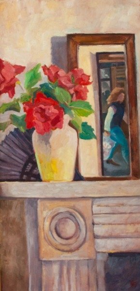 Detail of Red Roses, 1986 by Cristiana Angelini