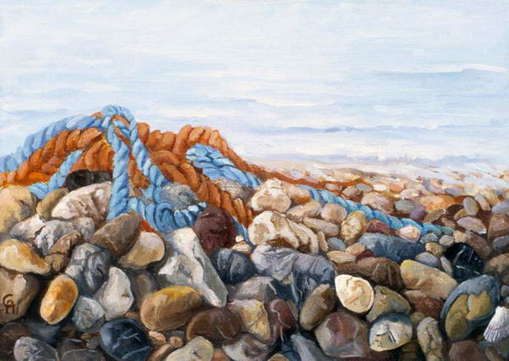 Detail of Stones and Ropes by Cristiana Angelini
