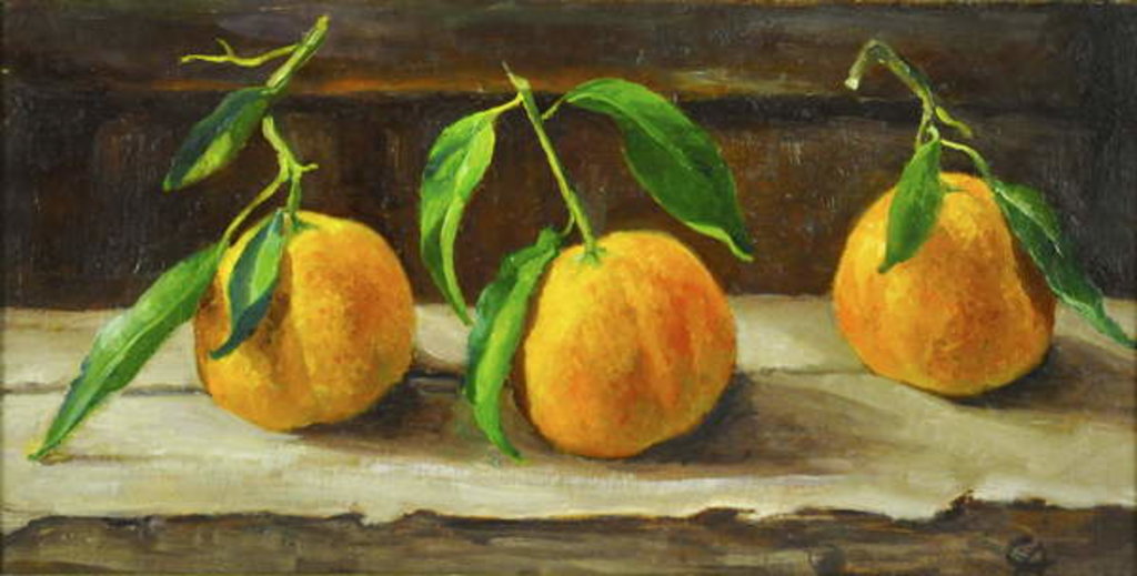 Detail of fruit on a shelf by Cristiana Angelini