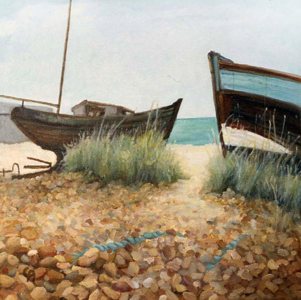 Detail of Fisherman Vassels by Cristiana Angelini