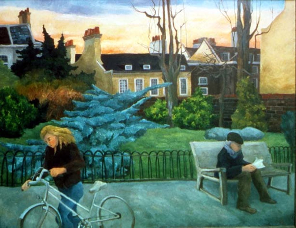 Detail of Evening in the park, 1996 by Cristiana Angelini
