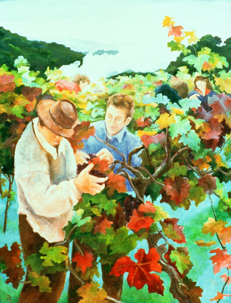 Detail of Grape Pickers, 1996 by Cristiana Angelini