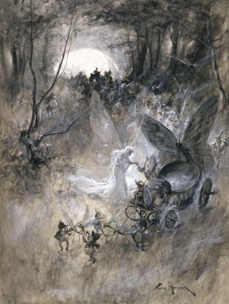 Detail of The Court of Faerie, 1906 by Thomas Maybank