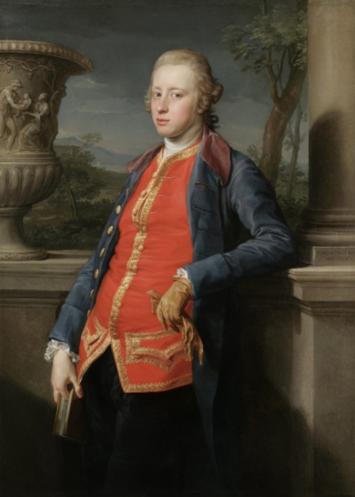 Detail of Portrait of William Cavendish, 5th Duke of Devonshire, 1768 by Pompeo Girolamo Batoni
