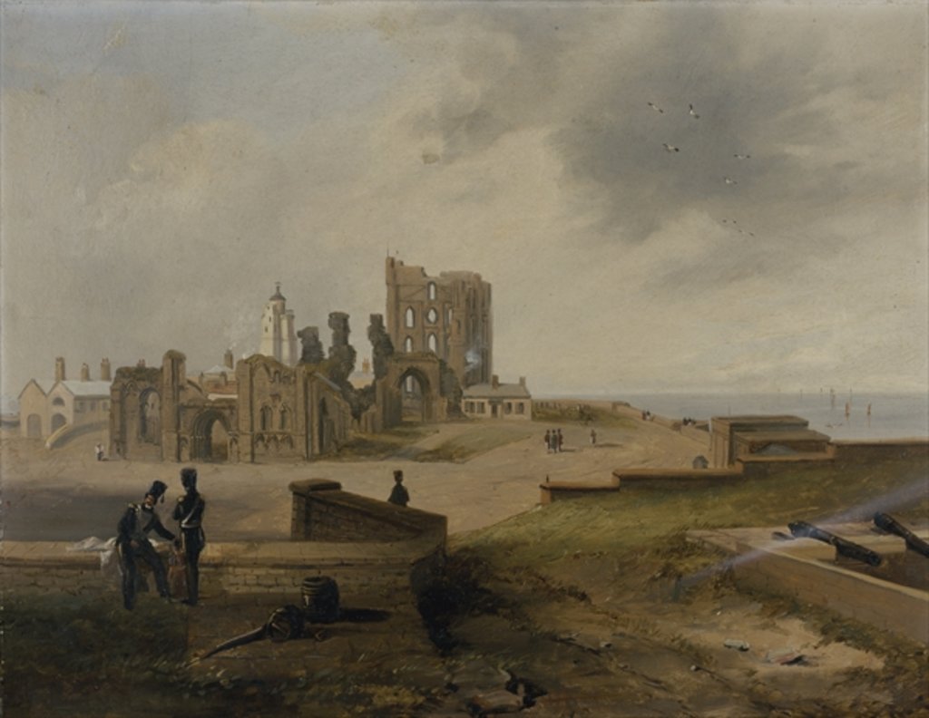Detail of Tynemouth Priory from the East, 1845 by John Wilson Carmichael