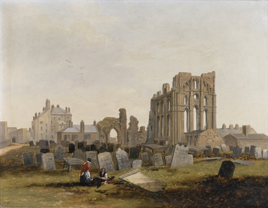 Detail of Tynemouth Priory from the East, 1845 by John Wilson Carmichael