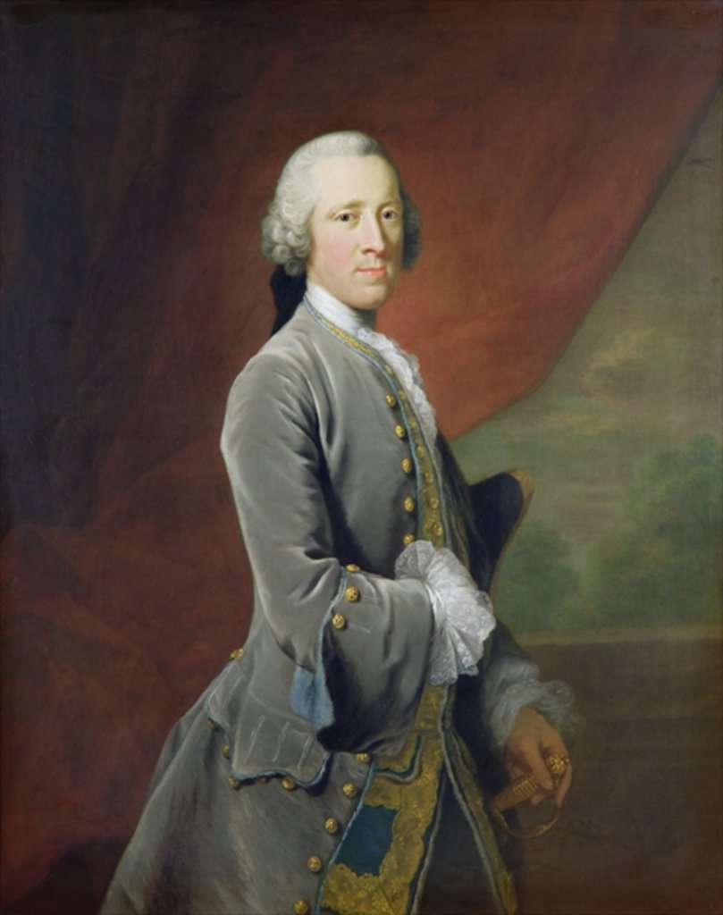 Detail of William Cavendish, 4th Duke of Devonshire by Thomas Hudson