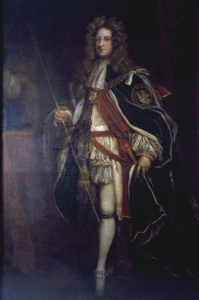 Detail of Portrait of William Cavendish, 1st Duke of Devonshire, c.1690-1710 by Godfrey Kneller