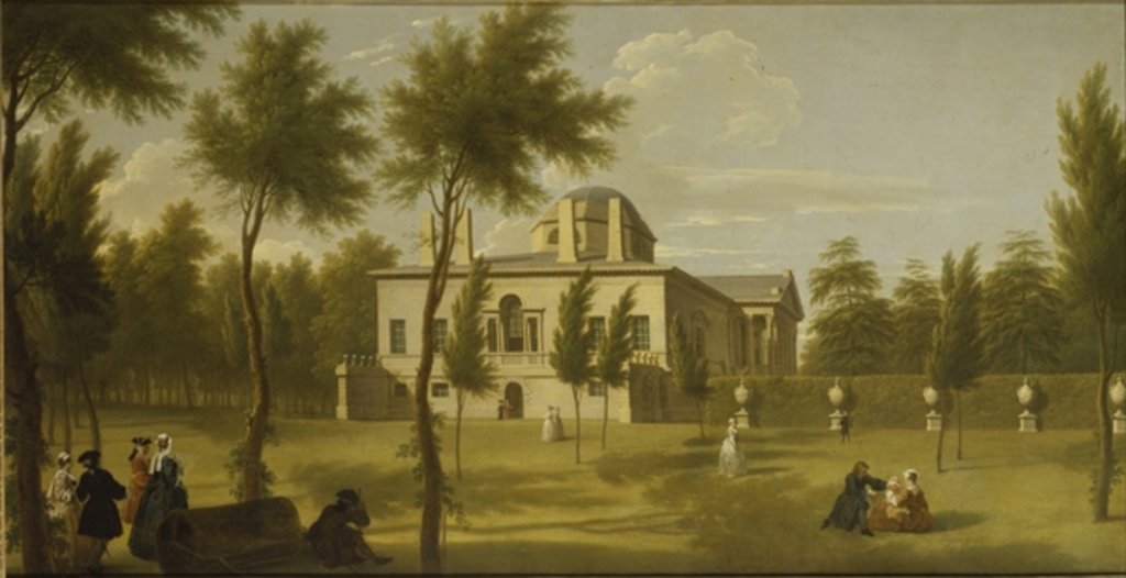 Detail of View of Chiswick Villa from the lawn, c.1735 by George Lambert