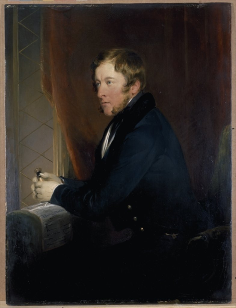 Detail of Portrait of William Spencer Cavendish, 6th Duke of Devonshire, 1831-32 by Edwin Landseer