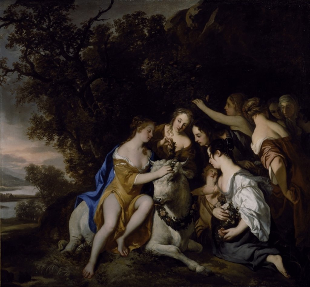 Detail of The Rape of Europa by Peter Lely