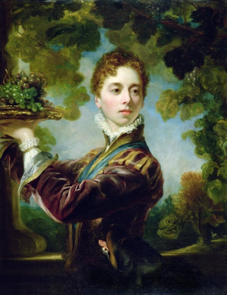 Detail of Lady Caroline Lamb by Thomas Phillips