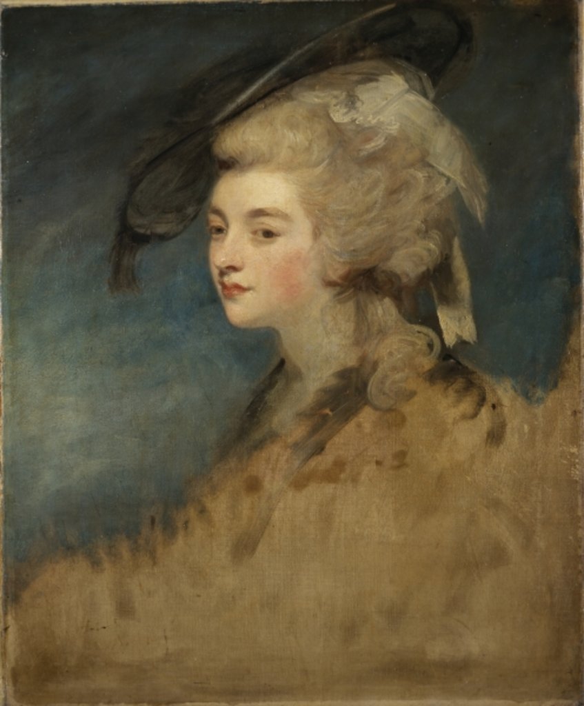Detail of Study of Georgiana Spencer by Joshua Reynolds