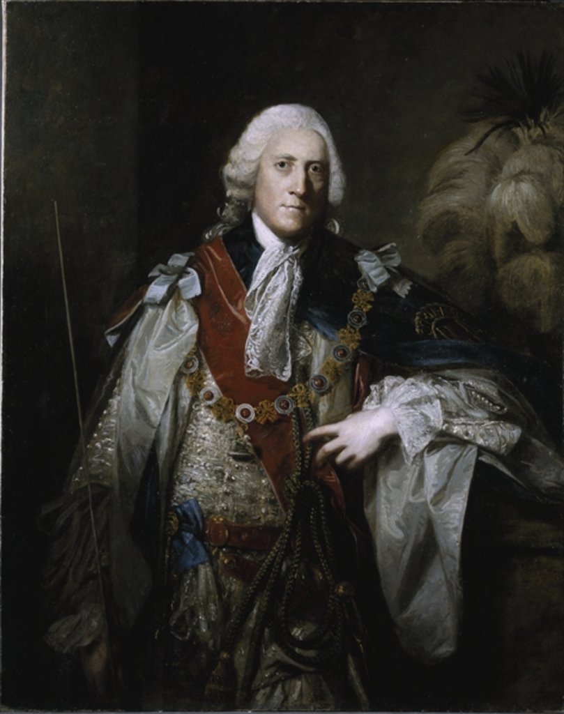 Detail of William Cavendish, 4th Duke of Devonshire by Joshua Reynolds