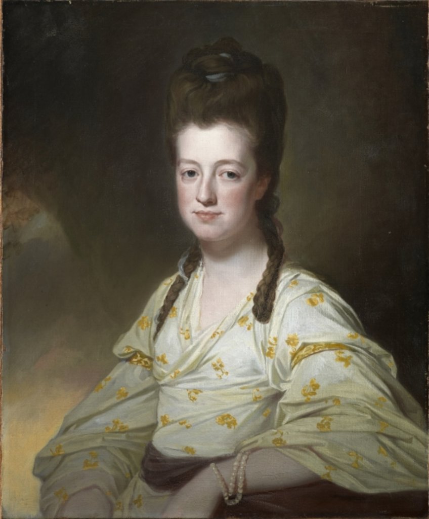 Detail of Portrait of Dorothy Cavendish, Duchess of Portland, c.1772 by George Romney