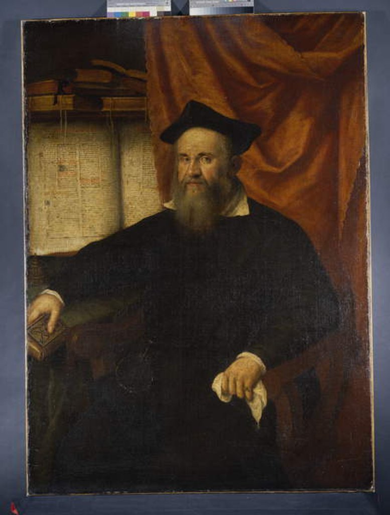 Detail of Marc'Antonio de Dominis, Archbishop of Spalato c.1610-19 by Matteo Ponzoni