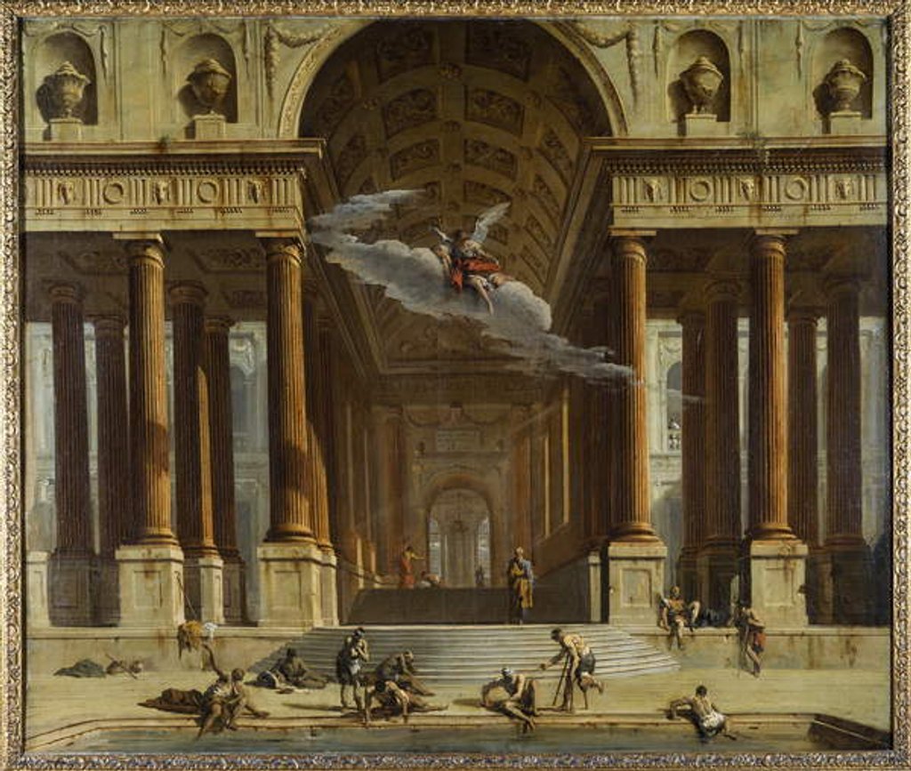 Detail of The Pool of Siloam, c.1711-16 by Marco Ricci