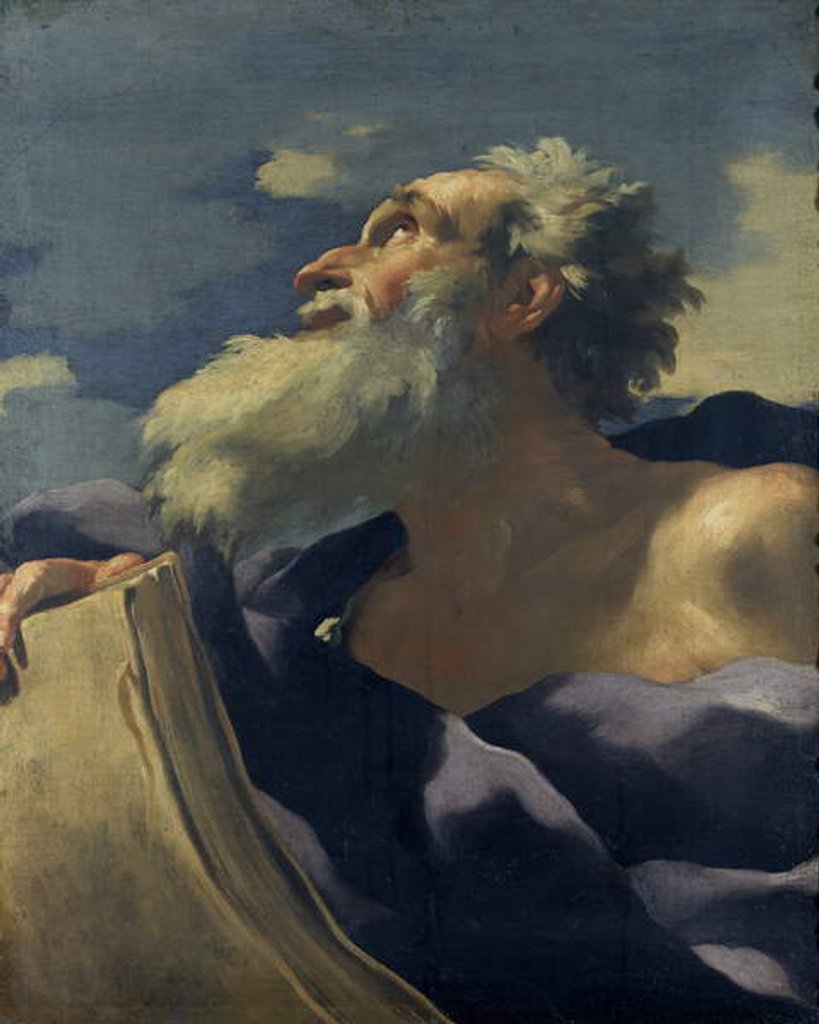 Detail of The head of a prophet, c.1627-35 by Charles Mellin