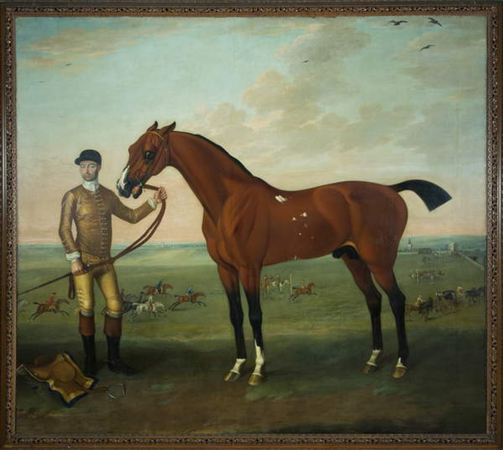 Detail of Flying Childers with a groom on Newmarket Heath, c.1722-25 by James Seymour