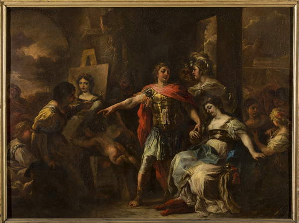 Detail of Alexander and Campaspe, before 1695 by Francesco Solimena