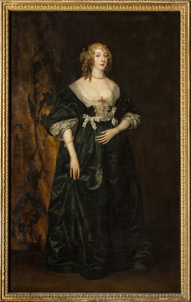 Detail of Portrait of Anna Sophia Herbert, Countess of Carnarvon by Anthony van Dyck