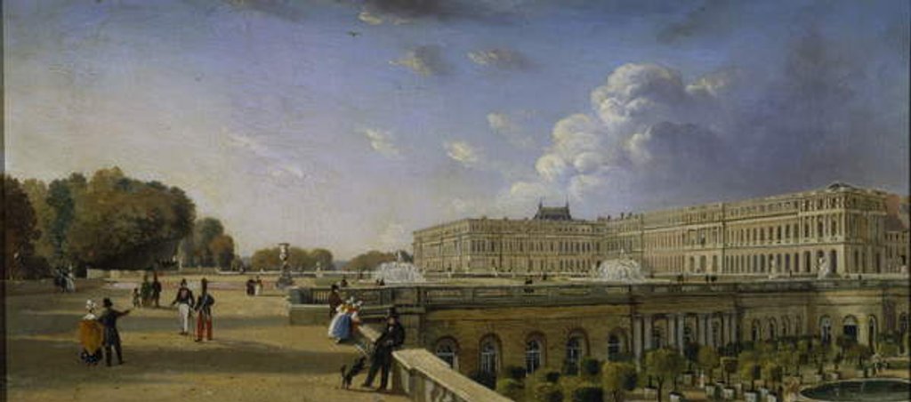 Detail of The Palace and Terrace at Versailles, c.1825-35 by William Cowen