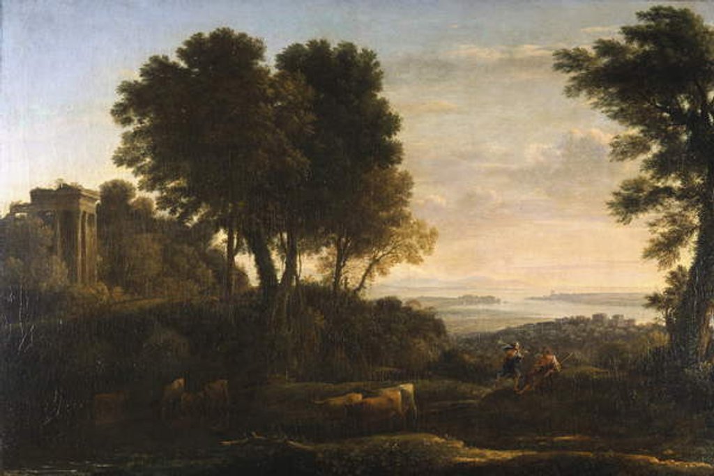Detail of Landscape with Mercury and Battus, 1663 by Claude Lorrain (1600-82)