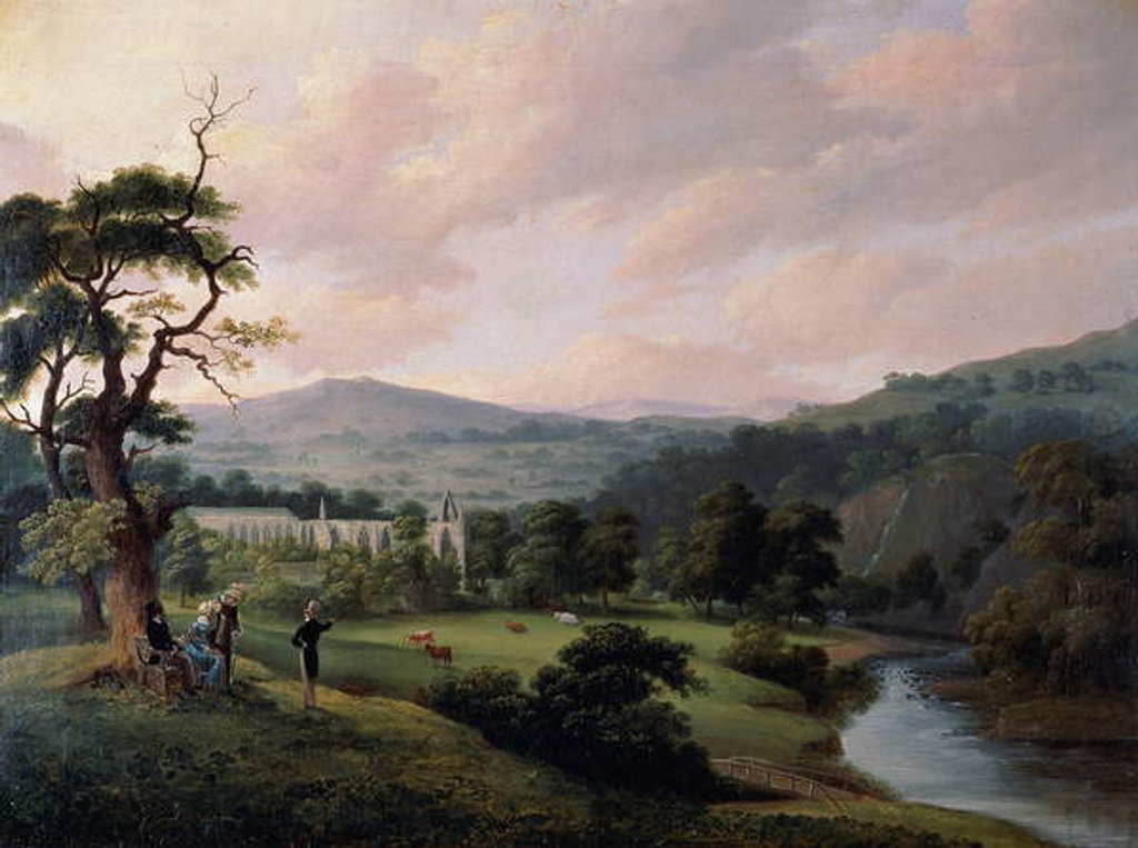 Detail of Bolton Abbey from the River Wharfe by William (1789-1862) Turner