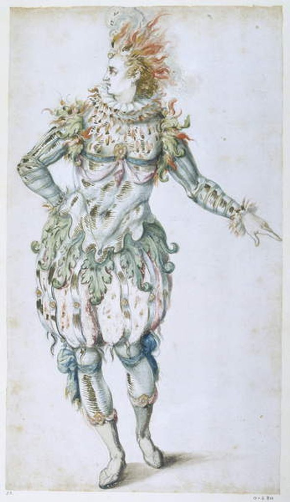 Detail of A Star Masquer by Inigo Jones