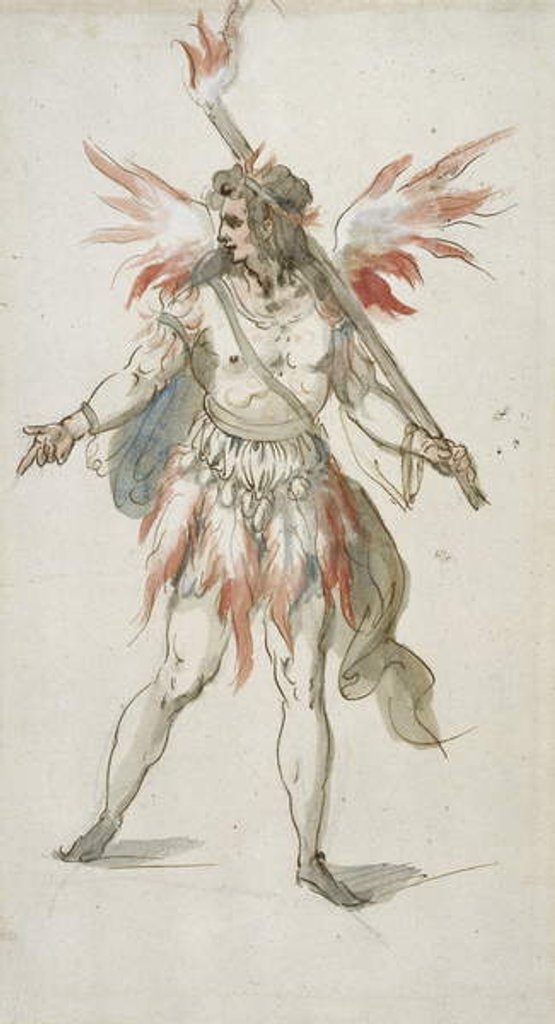 Detail of Torchbearer: a fiery spirit by Inigo Jones