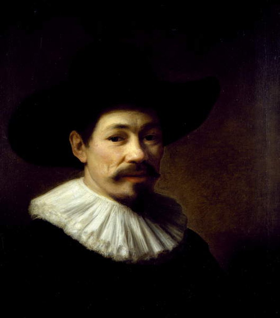 Detail of Portrait of Herman Doomer, 1644 by Lambert Doomer