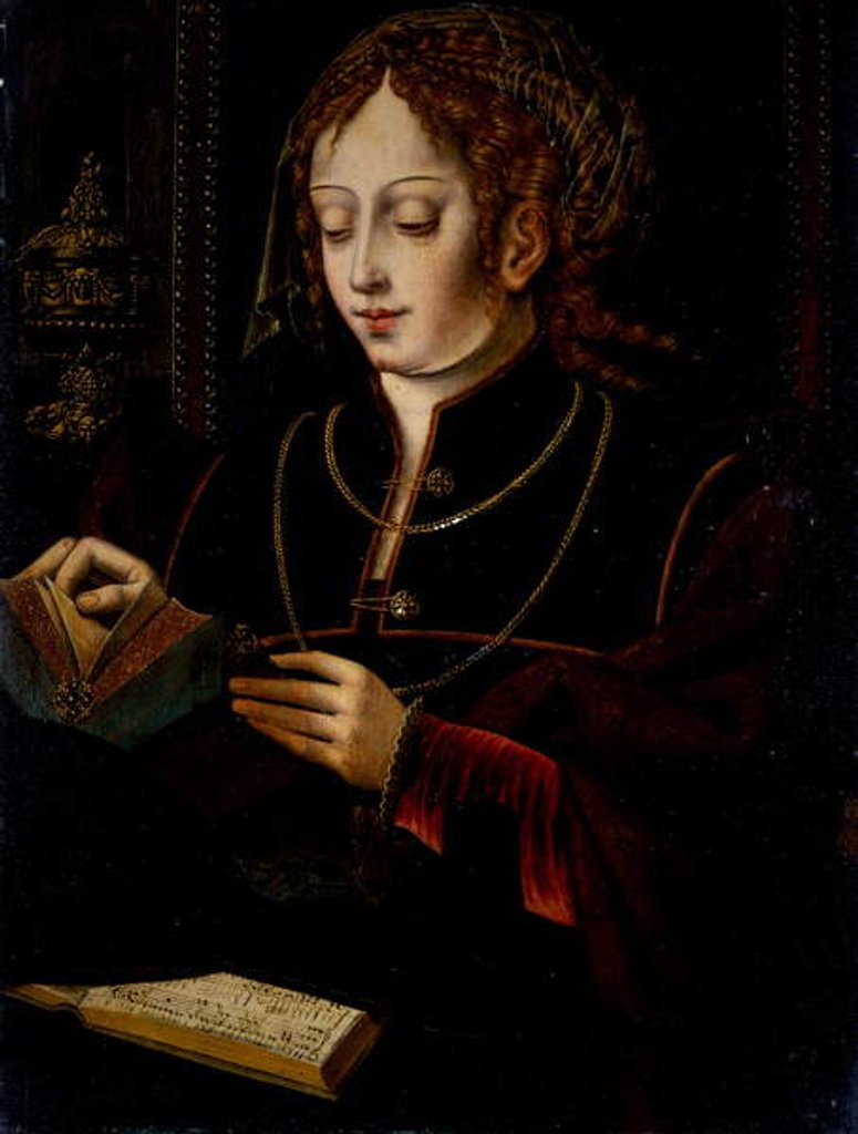 Detail of Mary Magdalen, c.1520 by School Netherlandish